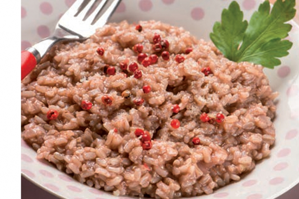 Risotto salame e bonarda